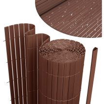 Canisse en pvc, Paravent de Jardin, Piscines, Palissade en pvc Résistant aux uv Marron 100 x 800cm - Tubiaz