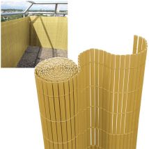 Canisse en pvc, Paravent de Jardin, Piscines, Palissade en pvc Résistant aux uv Bambou 120 x 1000cm - Tubiaz