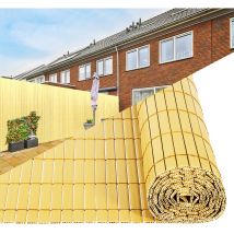 Canisse pvc pour jardin balcon terrasse Balcon clôture brise-vent Stores Balcon Bambou 80 x 700cm - Tubiaz