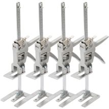 Tubiaz - Cric à main 4x Cric De Plaque De Plâtre De Bras D'Économie De Travail Capacité de 150 kg Réglable 0cm-23cm