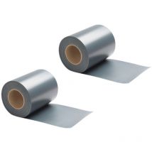 Tubiaz Écran d'intimité de jardin Résistant aux intempéries Pare-vue Clôture Jardin 2pcs PVC Anthracite 70mx19cm