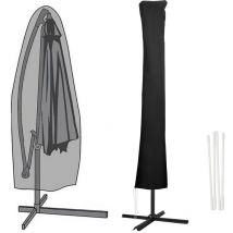 Tubiaz - Housse de Protection pour 1-3m Parasol Jardin Couverture 32 x 41 x 190cm avec Perche Anti-UV étanche noir