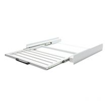 Kit de superposition universel 2 en 1 pour lave-linge/sèche-linge Avec Porte-serviettes Blanc Standard 60 cm avec étagère coulissante - Tubiaz