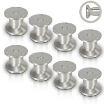 Lot de 8 Pieds de meubles Pieds Réglables Alliage d'aluminium 80 mm De Hauteur - Tubiaz