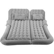 Matelas Gonflable Voiture Matelas Pneumatique de Voiture avec Pompe à air Flocage+PVC 178 x 126 x 13cm Gris - Tubiaz