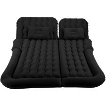 Matelas Gonflable Voiture Matelas Pneumatique de Voiture avec Pompe à air Flocage+PVC 178 x 126 x 13cm Noir - Tubiaz