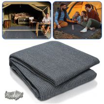 Tubiaz - Tapis d'extérieur Tapis de Tente Tapis de Voyage de Camping Tapis de Auvent Caravane 250X550cm Bleu-gris