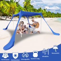 Tente de plage Auvent de plage pare-soleil portable 300x300x200cm - Tubiaz