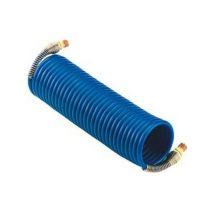 Tubo A Spirale Flessibile In Nylon Con Raccordi A Vite, Misure : 11,8 X 9,5 Mm, Raccord R 3/8 Pouces, Ø Di Spirale Esterno 140 Mm, Lunghezza : 5,0 M