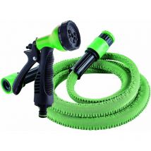 689998 - Tubo Acqua Autostensibile Tubo Irrigazione. Set irrigazione tubo e pistola multigetto. tubo mt 15 - Schläfer