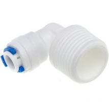 STI - Connettore a Gomito Fast 1/4" f - Filetto 1/2" m