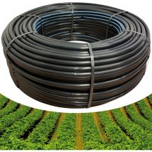 Ala Gocciolante ø 20 mm Passo 40 cm Acquaverde Rotolo da 300 Mt, Tubo In Polietilene, Doppio Foro, per Irrigazione a Goccia, Nero