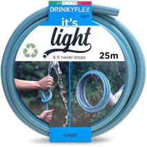 Armadillo Drinky Flex 25 Metri, Tubo Da Giardino Super Leggero Antitorsione, Canna Irrigazione Atossica, Alta Portata Acqua, Made In Italy - Idroeasy