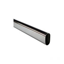 Tubo armario cromado 25 x 15 oval