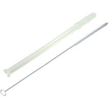 Tubo aspiralatte 5313232961 compatibile con DeLonghi + Renz spazzola di pulizia 4 mm per macchine da caffè automatiche