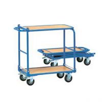 Fetra - Tubo Carrello In Acciaio Con Pieghevole Piattaforma Tavolo, Portata: 150 Kg, Dimensioni 900 x 470 x 900 Mm Vassoio 720 x 450 Mm, Diametro