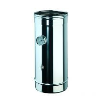 Elément de contrôle mf - acier inoxydable fumée/température l 500 mm tuyau de contrôle des fumées d 120