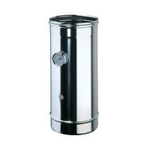 Elément de contrôle mf - acier inoxydable fumée/température l 500 mm tuyau de contrôle des fumées d 150