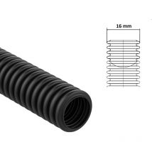Tubo corrugato nero diametro da 16 20 25 32 mm pieghevole autoestinguente flessibile per impianti cavi elettrici 16 mm