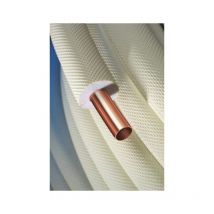 Tubo de cobre de refrigeración aislado simple 1/4" - Rollo 25 m.