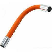 Cyslmuk - Tubo de extensión universal para grifo de 30 cm - Regulador de rociado flexible - Manguera de silicona flexible y duradera, color naranja