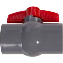 Tubo di alimentazione dell'acqua con valvola a sfera in pvc Presa adesiva scorrevole da 50 mm per controllo del flusso e arresto