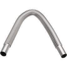 Tubo di scarico riscaldamento in acciaio inox argento 60cm per auto