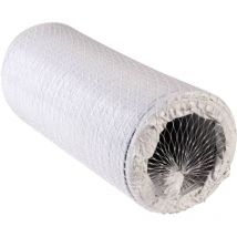 N52856 Tubo flessibile a spirale Plastica (ø x l) 12.7 cm x 6 m Bianco - Wallair