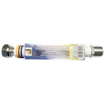 Tubo flessibile estensibile gas acqua inox 1'' 200 / 400 mm unisuper uni 11353 dm 174 bianco