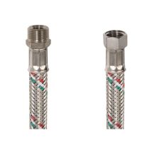 Tubo Flessibile Inox Femmina Femmina Inox 1/2' 100 Cm