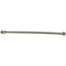 Tubo flessibile prolungato 40 cm attacco f - f 3/8' in acciaio inox