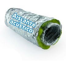 Tubo flexible aislado acústico para aire acondicionado y climatizacion Aluminio Ø180 - Aluminio