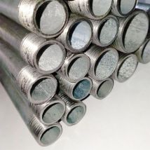 Tubo in acciaio zincato barra da 6mt ( 2x3mt ) per condotte di acqua gas e aria, diametro 1-1/4