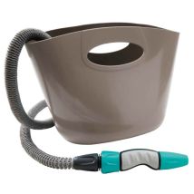 Tubo Irrigazione Estensibile Acqua Giardino Kit Aquapop 10 Con Borsa Gf Garden - Colore: Grigio