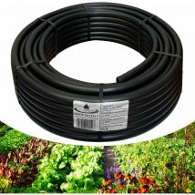 Tubo in Polietilene ø 25 mm. PN6, Matassa da 100 mt, acquaverde, Semi-Rigido a Bassa Densità pe-bd, per Irrigazione Campi, Orto e Giardino