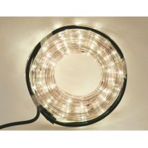 Euronatale - Tubo led blanco cálido con motor exterior de 10 metros