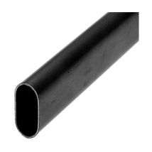 Tubo ovale nero opaco ral 9005 30 x 15 mm Duval Bilcocq 2,50 m - 51-0145-0125