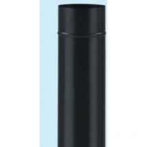 Tubo porcellanato per stufe a legna nero opaco ' ALA smalto classic' - MM.100X1000H.