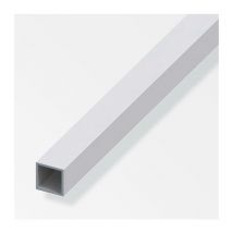Tubo quadrato Alfer aluminium 15x15x1mm lunghezza 1m argento - 01073