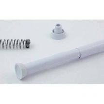 Tubo reggitenda estensibile x doccia alluminio bianco mm 25 cm 125/215