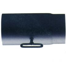 Tubo serrandola porcell. per stufe a legna nero opaco pesante mm.1,2 - ø cm.15x25
