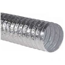 Tubo Simple Aluminio Flexible - 10 Mts Dimension: 82 mm