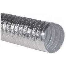 Tubo Simple Aluminio Flexible - 10 Mts Dimension: 102 mm