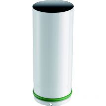 Scelti Da San Marco - Tubo smaltato porcellanato In Acciaio da 25 cm 80 mm Bianco