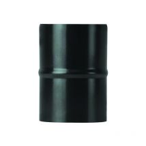Raccordo m/m per stufe a pellet nero opaco pesante mm.1,2 - ø cm.8 m/m