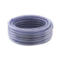 Tubo Tessuto In Pvc Trasparente, Misure : 6 x 3 Mm, Lunghezza 50 m