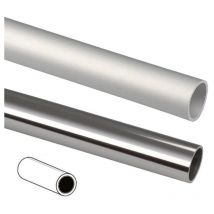 Profilo tubo tondo in alluminio - ø mm.12 mt.2 argento lucido