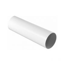Tubo tondo per sistema di aerazione canalizzata bianco Diam. 100 mm - Lungh. 1500 mm