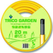 Tubo acqua irrigazione innaffiare trico garden giallo-nero metri 20 diametro 5/8