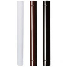 Tubo Per Stufa h 50 Cm d 10 Cm Marrone - 12 Pz